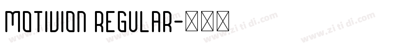 Motivion Regular字体转换